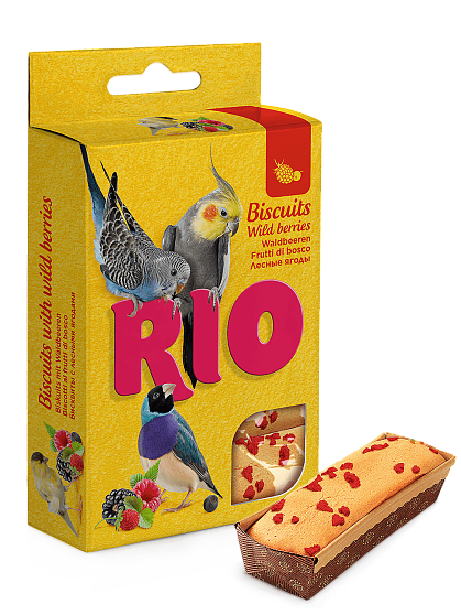 Rio, Бисквиты для всех видов птиц с лесными ягодами 35гр.