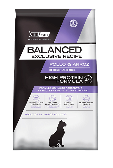 VITALCAN Balanced Cat Adult Exclusive Recipe Корм для взрослых кошек с курицей и рисом 3 кг