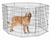 Вольер MidWest  Life Stages для собак, 8 панелей 61х107h см, с дверью-MAXLock черный