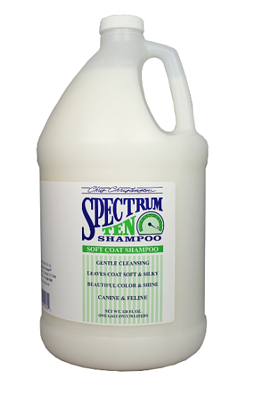 Spectrum Ten Soft & Smooth Coat Shampoo, шампунь для длинношёрстных пород, 3,8л