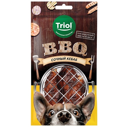 TRIOL Лакомство для собак BBQ "Сочный кебаб" 100г