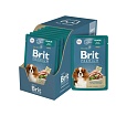 BRIT Premium пауч для взрослых собак мини пород Утка с яблоком в соусе 85г