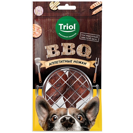 TRIOL Лакомство для собак BBQ "Аппетитные ножки" 105г