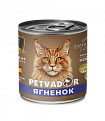 PETVADOR Полноценный влажный корм для кошек (ягненок и лосось), 0,24 кг