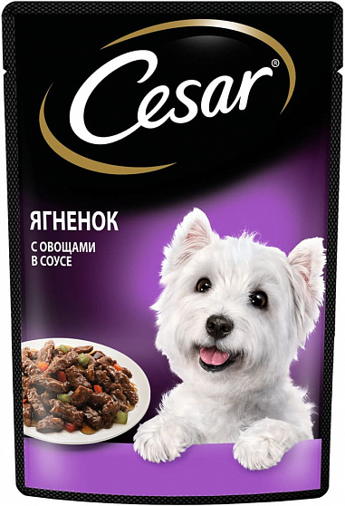 Cesar, Ягненок с овощами, пауч 0,085 кг