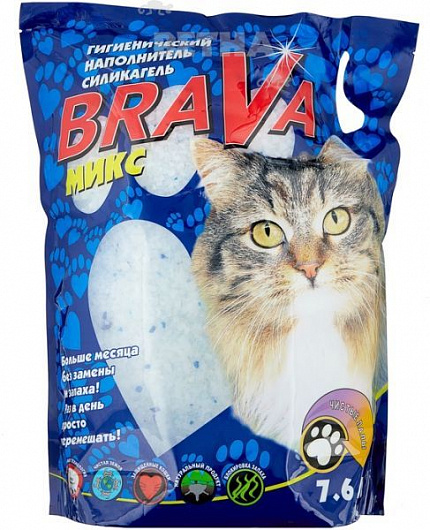 BRAVA Микс-D Наполнитель силикагелевый 7,6л