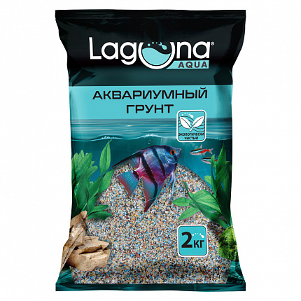 LAGUNA Грунт "Калейдоскоп", 0,8-2мм, 2 кг