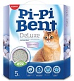 Pi-Pi-Bent DeLuxe Clean Cotton, комкующийся наполнитель для туалета кошек, 5 кг