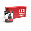 X-CAT Корм консервированный.для кошек курица и индейка в соусе 85 г*24 
