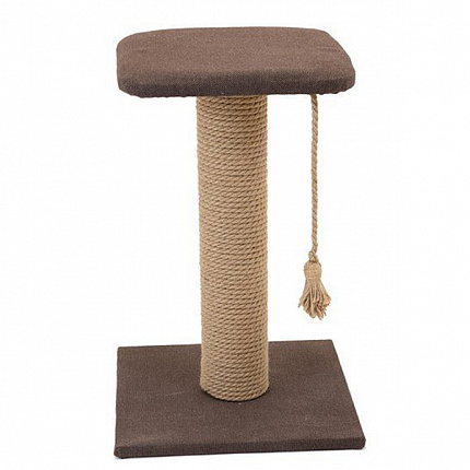 Дарэлл Когтеточка с полкой (джутовая)