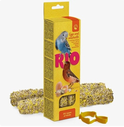 Rio, Палочки для всех видов птиц с яйцом и ракушечником 2х40гр.