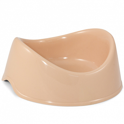 TRIOL Миска пластиковая "Бисквит", бежевая, 0,4л