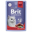 Брит Premium пауч для взрослых стерилизованных кошек Ассорти мясное с Потрошками 85г