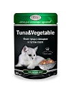 GINA консервированный для кошек тунец/овощи 85 гр, пауч (Тайланд)