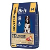 BRIT Premium Dog Adult Medium Сухой корм.для собак Индейка/Телятина 8кг