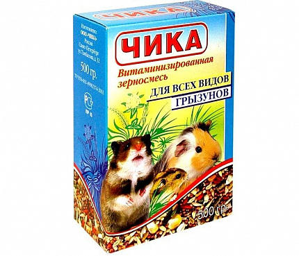 Чика Корм для грызунов 500г