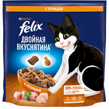 FELIX Двойная вкуснятина Птица, 1,3кг