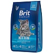 BRIT Premium Cat Kitten Сухой корм.для котят премиум класса Курица и Лосось 400г