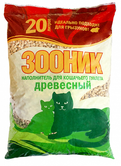 ЗООНИК Наполнитель древесный 20 л