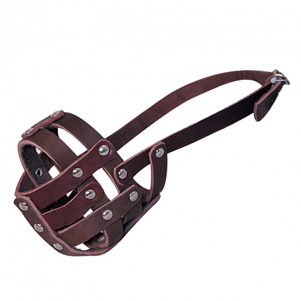 GAMMA Намордник кожаный №1, 110*70*90мм