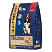 BRIT Premium Dog Adult Medium Сухой корм.для собак Индейка/Телятина 1кг