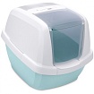 IMAC био-туалет для кошек MADDY 62х49,5х47,5h см, белый/цвет морской волны