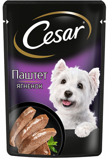Cesar, Паштет с ягненком, пауч 0,080 кг