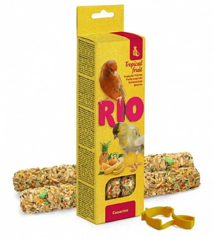 Rio, Палочки для канареек с тропическими фруктами, 2х40 г