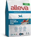 Alleva Equilibrium для взрослых кошек Чувствительное пищеварение Рыба 0,4 кг