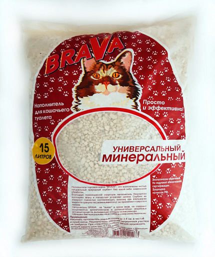 BRAVA Минерал Наполнитель универсальный 15л