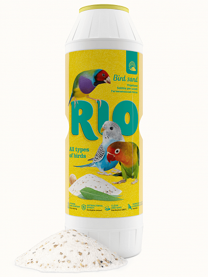 Rio, Гигиенический песок для птиц, банка 2кг