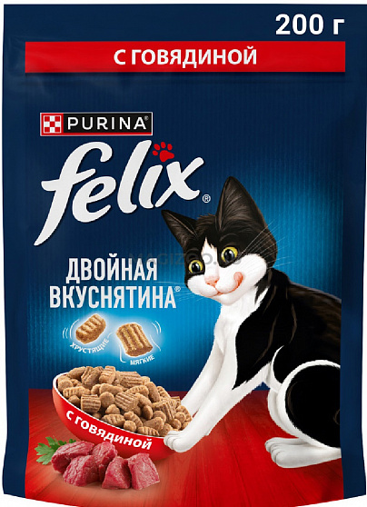 FELIX Двойная вкуснятина Говядина, 200гр