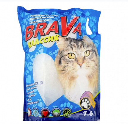 BRAVA Классик В Наполнитель силикагелевый 7,6л