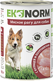 Ekonorm Мясное рагу 340 г для собак с курицей и потрошками
