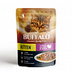 Mr.Buffalo Kitten д/котят Индейка в соусе 85г пауч