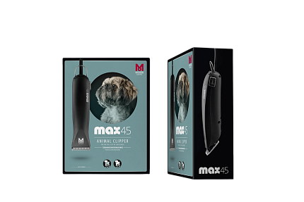 Машинка для стрижки животных Moser 1245-0070 Max45, нож 1 мм, две насадки 10,16 мм