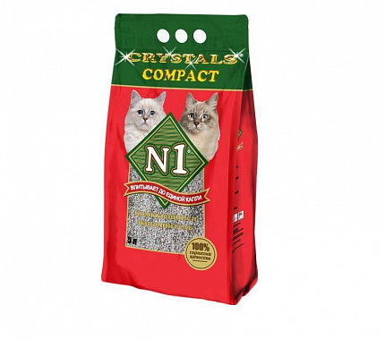 №1 НАПОЛНИТЕЛЬ Crystals Compact Комкующийся 5 л