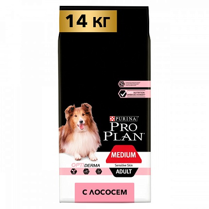 ProPlan, сухой для взрослых собак средних пород Ягненок Рис 1,5 кг
