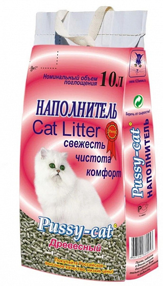 Пуси Кэт Наполнитель древесный 10л*5кг