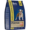 BRIT Premium Dog Puppy/ Junior Medium .для щенков и молодых собак Курица 1кг