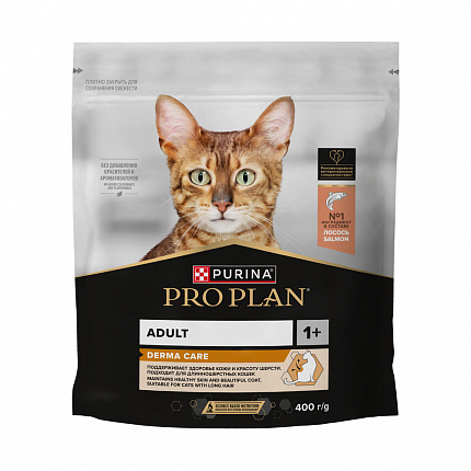 ProPlan Elegant, сухой для взрослых кошек Лосось, 0,4 кг