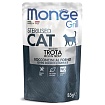 Monge Cat Grill Pouch, консервированный для стерилизованных кошек Итальянская Форель, 85гр. пауч