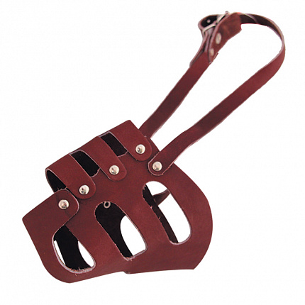 GAMMA Намордник кожаный цельнокройный №4, 140*100*130мм