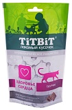 TiTBiT Хрустящие подушечки для кошек с мясом индейки для здоровья сердца 60 г