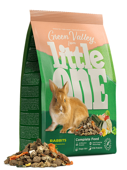 Little One, "Зеленая долина". Корм из разнотравья для кроликов, пакет 750г