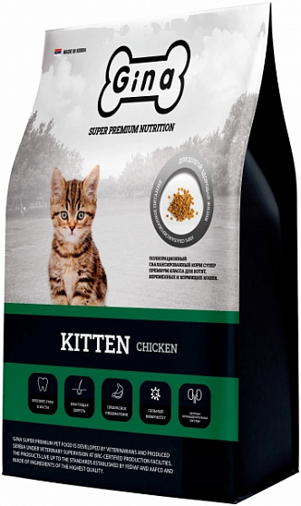 Gina Kitten Chicken 1кг (Сербия)