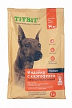 TiTBiT Корм сухой гипоаллергенный для собак всех пород Индейка Картофель 1 кг