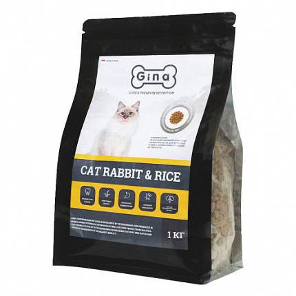 Gina Cat Rabbit&Rice 1 кг