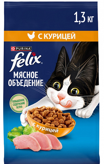 FELIX Мясное объедение Курица, 1.3 кг