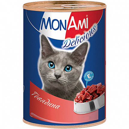 MON AMI конс. 350 г для кошек Говядина